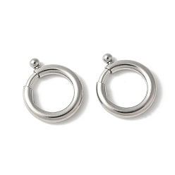 Нержавеющая Сталь Цвет 316 пружинные кольца из хирургической нержавеющей стали, кольцо, цвет нержавеющей стали, 14x13.5x2.5 мм, отверстие : 9 мм