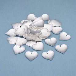 925 Sterling Silver Plated Brass Charms, Heart, 925 Sterling Silver Plated, 19.5x19x1.5mm, Hole: 1.4mm