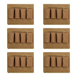 Olive Nylon Hook and Loop Fastener Tactical 4-Round Shotgun Shell Pouch, Rectangle, Olive, 80x105x8mm