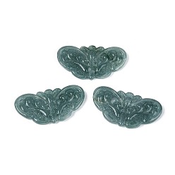 Бирманский Нефрит Подвески из натурального бирманского нефрита., бабочки прелести, 20~20.5x37.5~38x3.5 мм, отверстие : 0.6 мм