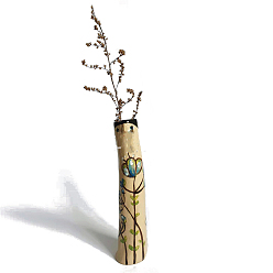 Lemon Chiffon Resin Vases, Home Decorations, Column Doll, Lemon Chiffon, 40x187mm