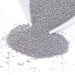 Темно-Серый DIY 3 D украшения искусства ногтя бисера мини стекла, крошечные шарики ногтей икрой, бисера имитации жемчуга, темно-серый, 0.6~0.8 мм, о 450 г / мешок