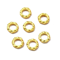 Матовый Золотой Цвет Сплавочные европейские бусины, пончик, матовый золотой цвет, 8x1.8 мм, отверстие : 4.3 мм
