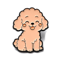 Фора Эмалевые булавки в виде пуделя, булавки для лацканов из сплава для одежды рюкзака, оранжевые, 30.5x24 мм