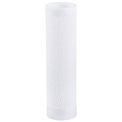 White Acrylic Handle Clay Texture Roller, Pottery Tools, White, 120x32mm, Inner Diameter: 25mm