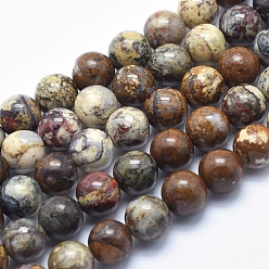 Pietersite Natural Pietersite Beads Strands, Round, 10mm, Hole: 1.2mm, about 39pcs/strand, 15.7 inch