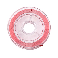 Red Strong Stretchy Beading Elastic Thread, Flat Elastic Crystal String, Red, 0.8mm, about 10.93 yards(10m)/roll