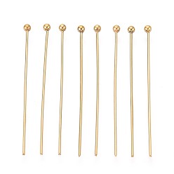 Настоящее золото 18K 304 наконечники из нержавеющей стали, ионное покрытие (ip), реальный 18 k позолоченный, 35 мм, Руководитель: 2 mm
