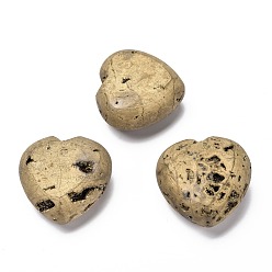 Natural Agate Natural Druzy Agate Beads, Gemstone Heart Palm Stone, Pocket Stone for Energy Balancing Meditation, 39.3x40x21mm