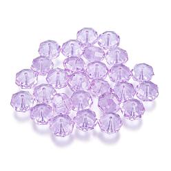 Васильковый Имитация Австрийские кристаллические шарики, класс AAA, граненые, восьмиугольник, васильковый, 8x5 мм, отверстие : 0.9~1 мм