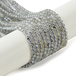 Лабрадорита Природные лабрадорита бисер нитей, круглые, 2 мм, отверстие : 0.5 мм, около 188 шт / нитка, 15.75'' (40 см)