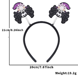 Spider Ленты для волос из ткани на Хэллоуин, аксессуары для волос для украшения вечеринок, паук, 210x200 мм