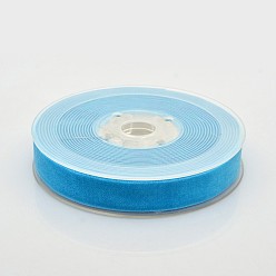 Темно-Голубой Полиэстер бархат лента для упаковки подарка и украшения празднества, глубокое синее небо, 5/8 дюйм (15 мм), о 25yards / рулон (22.86 м / рулон)
