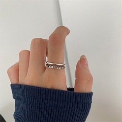 Платина Регулируемые манжеты из сплава для женщин, платина, внутренний диаметр: 15~20 мм