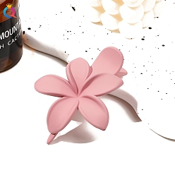 Pink Симпатичные заколки для волос из кожи аллигатора в виде цветка, аксессуары для волос для девочек, розовые, 105x75x40 мм