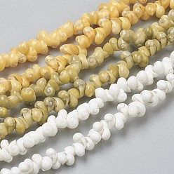 (52) Непрозрачная лаванда Природные спиральная оболочка бисер нитей, окрашенные, разноцветные, 5~6x4~5x3~3.5 мм, отверстие : 0.8~1 мм, около 381~443 шт / нитка, 35.83 дюйм ~ 36.81 дюйм (91~93.5 см)