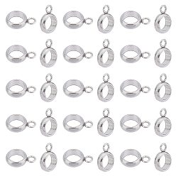 Нержавеющая Сталь Цвет 304 дуги из нержавеющей стали, петля под залог, кольцо, цвет нержавеющей стали, 10x7x2.5 мм, отверстие : 1.6 мм, внутренний диаметр: 5 мм, 100 шт / коробка