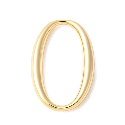 Настоящее золото 18K Латунные соединительные колечки, овальной формы, стойки покрытие, долговечный, без никеля , реальный 18 k позолоченный, 20.5x13.5x2.5 мм, внутренний диаметр: 18.5x8.5 мм