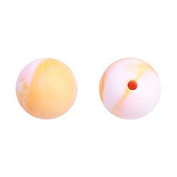 Белый Навахо Круглые бусины из пищевого силикона, навахо белый, 15 мм