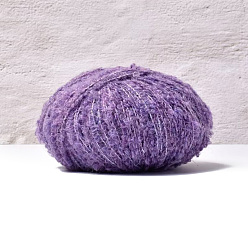 Темно-Фиолетовый Пряжа из шерсти и полиэстера, для ткачества, вязание крючком, темно-фиолетовый, 0.5 мм, 200м/моток