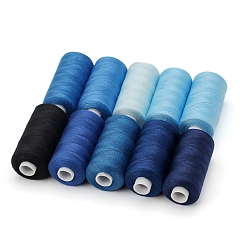 (52) Непрозрачная лаванда 10 цвета полиэфирной швейной нитки, разноцветные, 260x60x27 мм, 10 шт / комплект