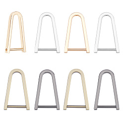 (52) Непрозрачная лаванда 8шт 4 цвета сплава D-образные кольца с винтовой скобой, Пряжки в форме подковы u для соединителя ремня сумки, арка, разноцветные, 5x3x0.45 см, 2 шт / цвет