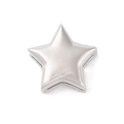 Платина Стойки обшивки латунные бусины, без кадмия и без свинца, долговечный, звезда, платина, 14x14x7 мм, отверстие : 3x11 мм