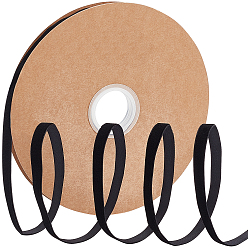 Черный 1 рулонная флокированная лента, одна сторона, для подарочной упаковки, оформление партии, чёрные, 10x1 мм, 20 двор / рулон