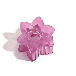Серо-розавый 6-лепестки в форме цветка пластиковые заколки для волос в виде когтей, аксессуары для волос для женщин девушка, увядшая роза, 35x40 мм