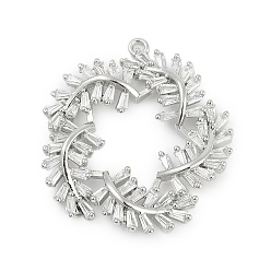 Платина Латунные подвески, , со стеклом, платина, 30.5x28x4.5 мм, отверстие : 1.5 мм