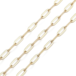 Золотой Ионное покрытие (ip) 304 звенья цепи из нержавеющей стали, пайки, золотые, 6.5x2.5x0.5 мм