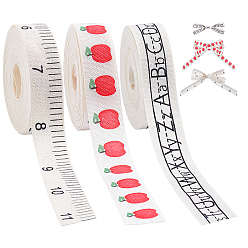 Mixed Shapes 3 Rollen 3 Stile Baumwollbänder, Wohnung, für Geschenkdekoration, Mischformen, 5/8 Zoll (15 mm), ungefähr 5.00 Yards (4.57 m)/Stile