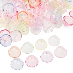 (52) Непрозрачная лаванда Прозрачные колпачки акриловая бисера, полукруглый, разноцветные, 22x13 мм, отверстие : 2.2 мм, внутренний диаметр: 18 мм, Около 416 шт / 500 г