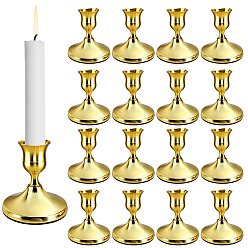 Doré  18pièces porte-bougies en aluminium et en fer, verre à vin en forme, or, 69x75mm, diamètre intérieur: 22 mm