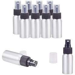 Black Refillable Aluminum Bottles, Salon Hairdresser Sprayer, Water Spray Bottle, Platinum, Black, 10.4x3.2cm, Capacity: 30ml