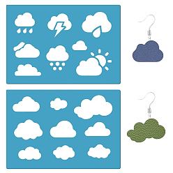 Другие Акриловая серьга ручной работы шаблон, трафареты для резки кожи, глубокое синее небо, погодные условия, 130x90x2 мм, 2 шт / комплект