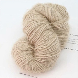 Beige Mohairgarne, Eichhörnchen-Mohairgarne, Häkelgarn für Winterpullover, Mütze, Schal, beige, 3 mm