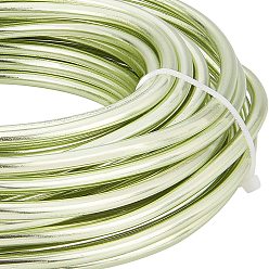 Зеленый газон Круглый анодированный алюминиевый провод, для изготовления ювелирных изделий, зеленый газон, 4 датчик, 5.0 мм, около 32.8 футов (10 м) / 500 г