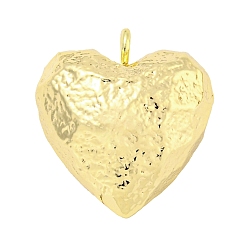 Настоящее золото 18K Латунные подвески, без кадмия, без никеля и без свинца, сердце, реальный 18 k позолоченный, 17.5x16x10 мм, отверстие : 2 мм