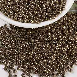 (RR457) Metallic Dark Bronze MIYUKI Round Rocailles Beads, Japanese Seed Beads, 8/0, (RR457) Metallic Dark Bronze, 8/0, 3mm, Hole: 1mm, about 422~455pcs/bottle, 10g/bottle
1mm
