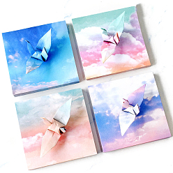 Разноцветный Бумага для оригами, складная бумага ручной работы, для детской школы поделки и декоративно-прикладного искусства, красочный, 95x95 мм