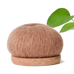 Верблюжий Шелковая мохеровая мягкая пряжа, для ткачества, вязание крючком, верблюжие, 1.5~2 мм, около 25г/моток