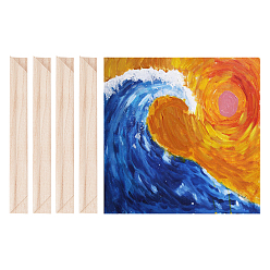 Цвет Древесины Планки каркаса свечи, прямоугольные, деревесиные, готовое изделие: 20x20x1.5 см