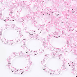 Pink Transparente Acryl-Fingerringe, Sonne, rosa, us Größe 8 (18.1 mm)