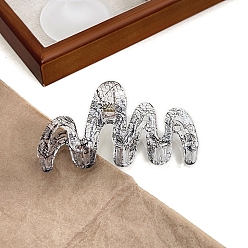 Черный Модные пластиковые заколки-коготь, чёрные, 107x55 мм