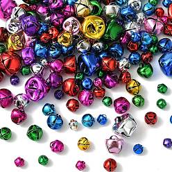 Couleur Mélangete 150 pcs 5 styles breloques en forme de cloche en fer, pour la fabrication de bijoux, couleur mixte, 6~15mm