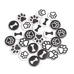 (52) Непрозрачная лаванда Деревянные бусины, разнообразные, разноцветные, 19~20x20 мм, отверстие : 3 мм, 10 шт / комплект