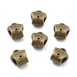 Античная Бронза Оправы из страз в тибетском стиле, античная бронза, 12x11x8 мм, отверстие : 3.3x1.2 мм, пригодный для стразов 1.3 мм