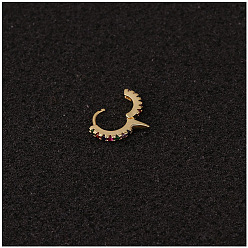 Cone Золотые латунные микропаве цветные кубические цирконии клипсы на хрящ серьги для женщин, конус, 8 мм