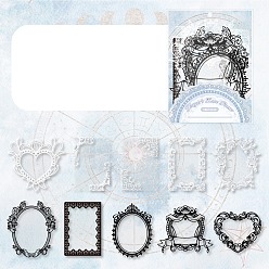 Mixed Shapes 10шт 10 стили винтажные кружевные водонепроницаемые наклейки для животных наборы, декоративные наклейки, для diy scrapbooking, оформление фотоальбома, разнообразные, 100x100x0.1 мм, 1 шт / стиль